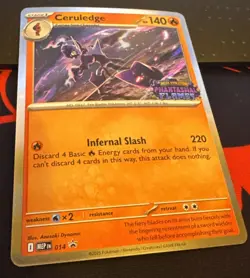 Ceruledge MEP 014 Phantasmal Flames Stamped Prerelease Pokemon Tcg Mep014 - Image 3