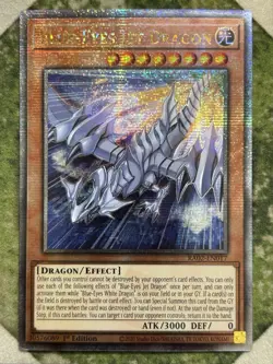 YuGiOh BLUE EYES JET DRAGON Quarter Century Secret Rare RA02-EN017 - Image 2