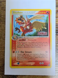 Pokemon TCG Blaziken Reverse Holo Rare Stamped Card 5/108 EX Power Keepers - Image 1