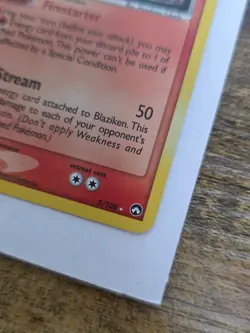 Pokemon TCG Blaziken Reverse Holo Rare Stamped Card 5/108 EX Power Keepers - Image 3