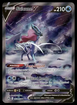 Pokemon Cards Suicune V GG38/GG70 Crown Zenith Galarian Gallery Holo Rare NM *1 - Image 1
