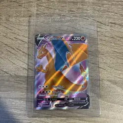 Charizard V SWSH050 Black Star Promo Card Full Art Mint - Image 1