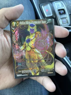 Bandai Golden Frieza Resurrected Terror SPR Foil Galactic Battle Card Game - Image 2