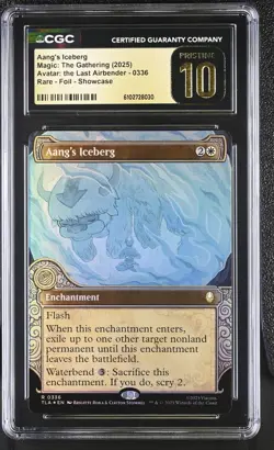 Aang's Iceberg (Showcase Foil) MTG Avatar: The Last Airbender CGC 10 PRISTINE - Image 1