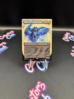 Maha, Its Feathers Night (Borderless) Bloomburrow Regular - Image 1