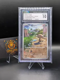 2025 Pokemon Paldean Wooper Phantasmal Flames 102/094 IR CGC GEM MINT 10 - Image 1