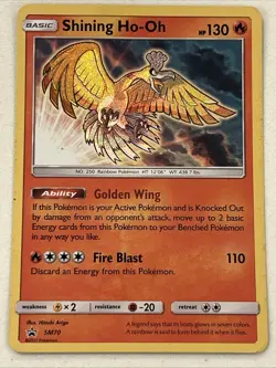 Pokemon Shining Ho-Oh SM70 Black Star Promo - Image 1
