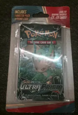 Pokemon TCG Sun & Moon Ultra Prism Booster Pack Leafeon Blister Promo New Sealed - Image 1