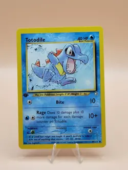 Pokemon TCG Totodile Neo Genesis 1st Edition 81/111 - Image 1