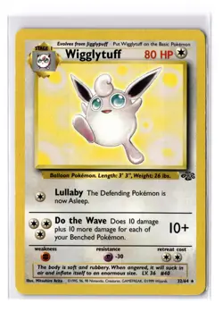 Wigglytuff - 32/64 Jungle Regular Rare Non Holo - LP - VINTAGE - LP - POKEMON - Image 1