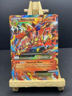 Pokemon TCG M Blaziken EX 210 HP XY86 Promo Holo Mega Evolution EX - Image 1