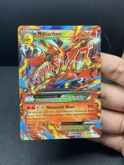 Pokemon TCG M Blaziken EX 210 HP XY86 Promo Holo Mega Evolution EX - Image 3