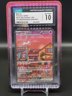 Mew ex Pokemon 151 Ultra Premium Black Star Promo 053 CGC 10 - Image 1