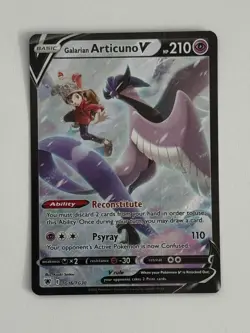 Pokemon TCG Galarian Articuno V TG16/TG30 SWSH: Astral Radiance DMG - Image 1