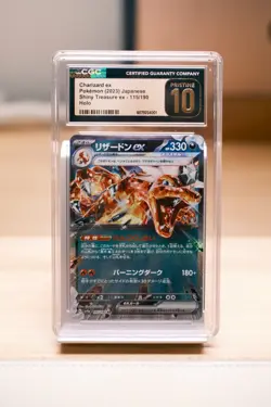 Charizard ex 115/190 Shiny Treasure ex SV4a CGC 10 Pristine GEM Japanese Pokemon - Image 1