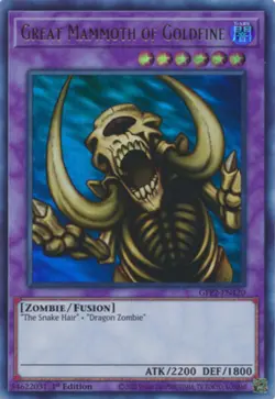 Great Mammoth of Goldfine - GFP2-EN120 - Ultra Rare - 1st Edition - Lightly Play - Image 1