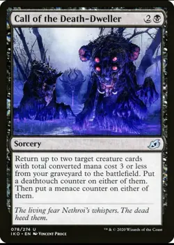 X 1 Call of the Death-Dweller NM Ikoria Lair of Behemoths 078 MTG Magic - Image 1