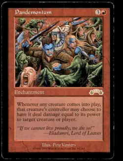 Pandemonium LP Light Play Exodus MTG [6730] - Image 1