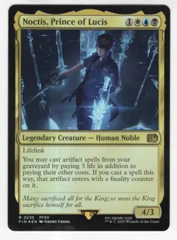 MTG Final Fantasy Foil Rare #0235 Noctis Prince Of Lucis - Image 1