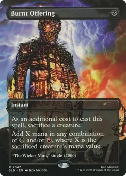 MTG - Burnt Offering - Iron Maiden Secret Lair - Magic the Gathering - Image 1