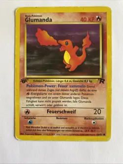 Pokemon Team Rocket Glumanda 50/82 1. Edition First Edition Deutsch Near Mint - Image 1