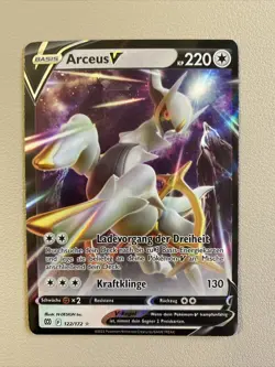Pokemon Karte Strahlende Sterne Arceus V 122/172 Deutsch Near Mint - Image 1