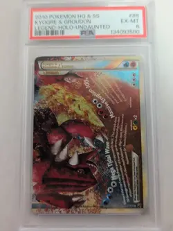 Pokemon 2010 Heart Gold Soul Silver Undaunted, Kyogre & Groudon Legend HOLO, #88 - Image 1