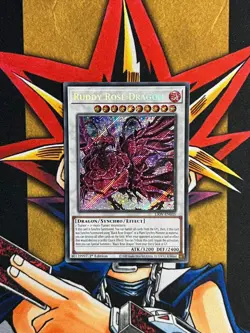 LIOV-EN035 Ruddy Rose Dragon Secret Rare 1st Edition NM Yugioh Card - Image 1
