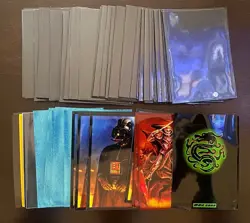 85+ Ultra Pro Standard Card Sleeves Deck Protector - Black Darth Vader Dragon - Image 1
