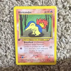 Pokemon Hericendre 61/105 Neo Genesis French Card 2000 Vintage 40 HP 10 Attack - Image 1