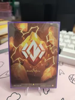 Riftbound Origins OGN 126a/298 Body Rune Alternate Art Showcase Card - English - Image 1