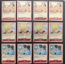 One Piece Collection - Mono Red Straw Hat (74 Playsets / 296 cards ) + 7 Leaders - Image 1