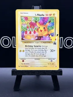 Happy Birthday Pikachu Holo 24 Celebrations Birthday Pokemon Card NM - Image 2