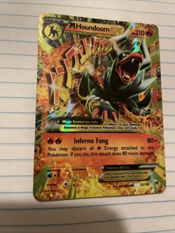 Pokemon M Houndoom EX 22/162 Breakthrough Full Art Mega Holo Ultra Rare Card - Image 2