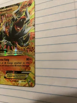 Pokemon M Houndoom EX 22/162 Breakthrough Full Art Mega Holo Ultra Rare Card - Image 3