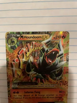 Pokemon M Houndoom EX 22/162 Breakthrough Full Art Mega Holo Ultra Rare Card - Image 5