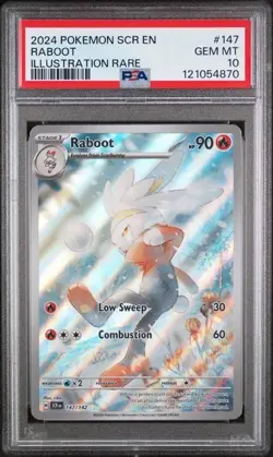 Pokemon S&V: Stellar Crown - Raboot IR PSA 10 Graded Card Gem Mint - Image 4