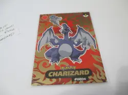 2024 Ice Pokemon Crystal Card Collection Charizard Stained Glass Gold Foil #0006 - Image 1