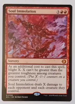 Soul Immolation. 0156. Lorwyn Eclipsed. MTG - Image 1