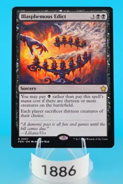 MTG Blasphemous Edict Foundations Regular #57 - Image 1