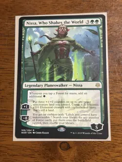 Magic the Gathering: Nissa, Who Shakes The World - War Of The Spark (Rare - NM) - Image 1