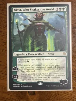 Magic the Gathering: Nissa, Who Shakes The World - War Of The Spark (Rare - NM) - Image 3