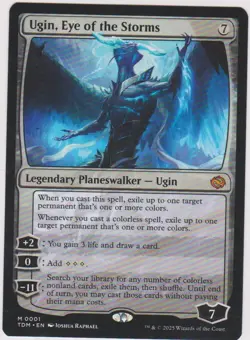 1X UGIN, EYE OF THE STORM MTG MAGIC N-MINT UNPLAYED TARKIR DRAGONSTORM MYTHIC - Image 1