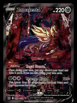 Zamazenta V GG54/GG70 Gallarian Gallery Crown Zenith Pokemon Card - Image 1