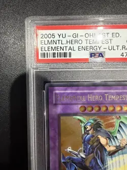 Yugioh Elemental Hero Tempest EEN-EN034 1st Edition Ultimate Rare PSA 10 - Image 3