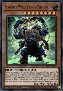 Sengenjin Wakes from a Millennium 1st Ed Ultra Rare INFO-EN001 Yu-Gi-Oh! - Image 1