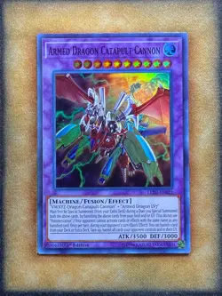 Yugioh Armed Dragon Catapult Cannon LED2-EN021 Super Rare 1st Ed MP - Image 1