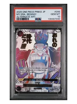 2025 ONE PIECE JAPANESE PRB02 OP09-096 ALTERNATE ART PSA 10 My Era . Begins !!! - Image 1