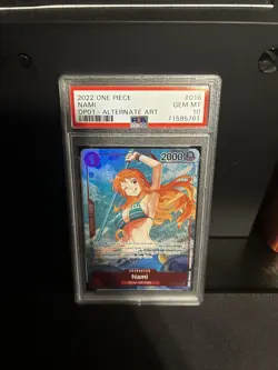 2022 ENGLISH ONE PIECE ROMANCE DAWN 016 BETA NAMI Pre-Errata ALT ART PSA 10 🔥💎 - Image 1