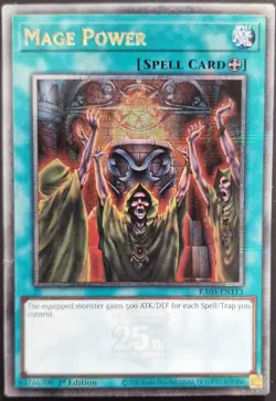 RA03-EN113 Mage Power - Quarter Century Secret Rare Card 1st Edition - Image 1